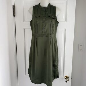 NWT, BANANA REPUBLIC, Olive Green Dress - 2